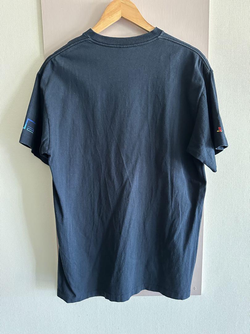 OLD STUSSY PS2 パロディTシャツ プレステ2 ネイビー L メンズ