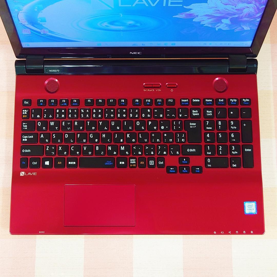 Windows11 オフィス付き 新品SSD 赤ノートパソコン ✨初期設定済✨
