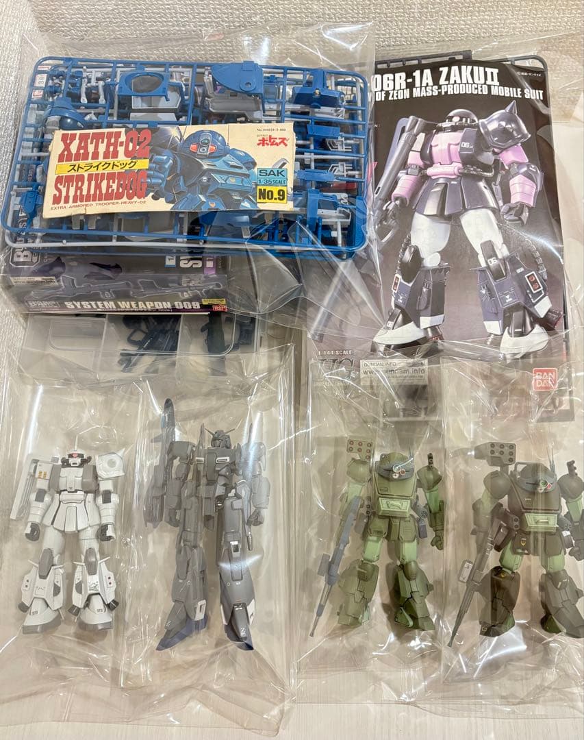 大量ジャンクプラモデル ガンプラ ボトムズ Zプラス ザクⅡ スコープドッグ他全体的に状態が悪い