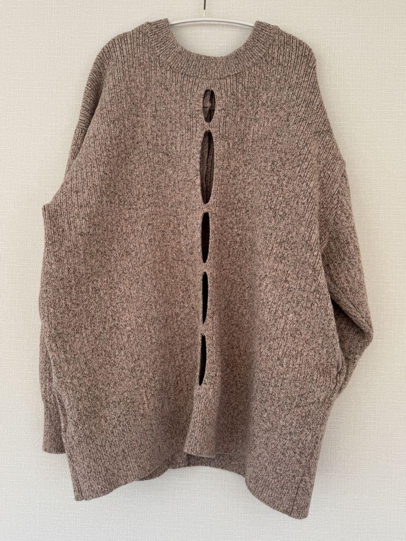 クラネWFACE COLOR MIX HOLE SLEEVE CARDIGAN クラネWFACE COLOR MIX HOLE SLEEVE CARDIGAN
