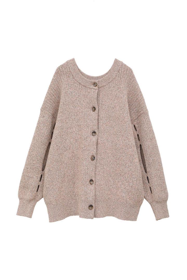 クラネWFACE COLOR MIX HOLE SLEEVE CARDIGAN クラネWFACE COLOR MIX HOLE SLEEVE CARDIGAN