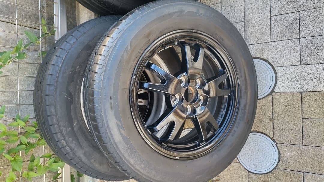 15インチ タイヤ ホイールセットブリジストン目立った傷や汚れなし