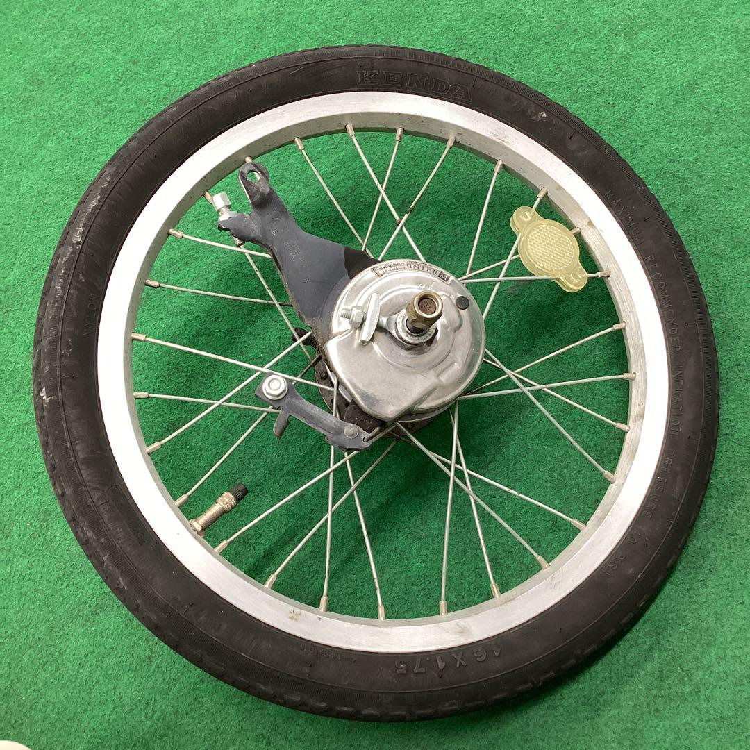 アルミ 内装３段リム　16x1.75 タイヤ付 16t リア 後用 16インチ