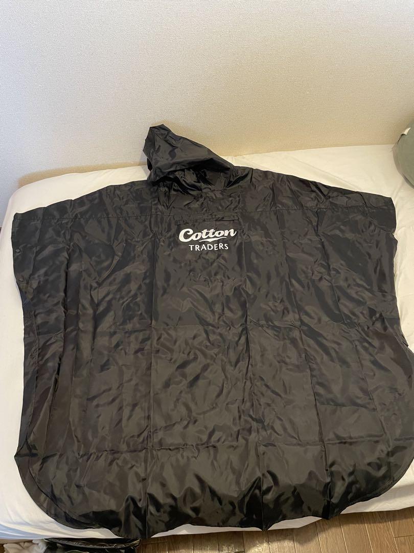 【新品未使用】Cotton Traders レインポンチョ ブラック 4,600円