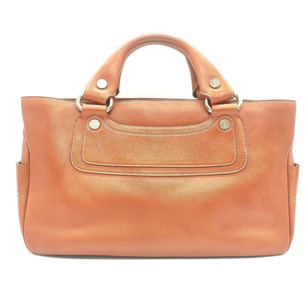CELINE レザー ブギー ハンドバッグ ブラウン