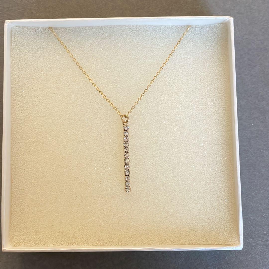 数量限定再入荷ダイヤモンドエテバーネックレス1/20 ゴールド14K