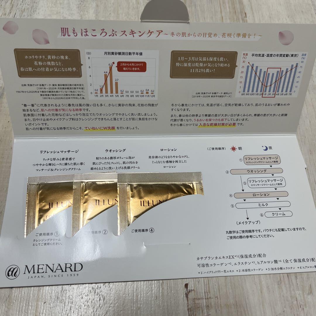 メナード イルネージュ 5点サンプルセット➕パウチセット - メルカリ
