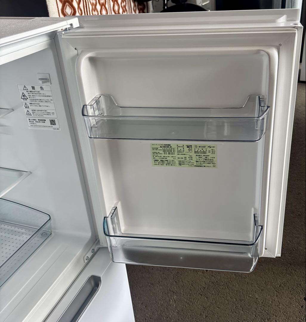 SHARP中古冷蔵庫 152L 2024年製 形名SJーDー15KーW シャープ製2024年式152L中古冷凍冷蔵庫 SJ-D15K-W