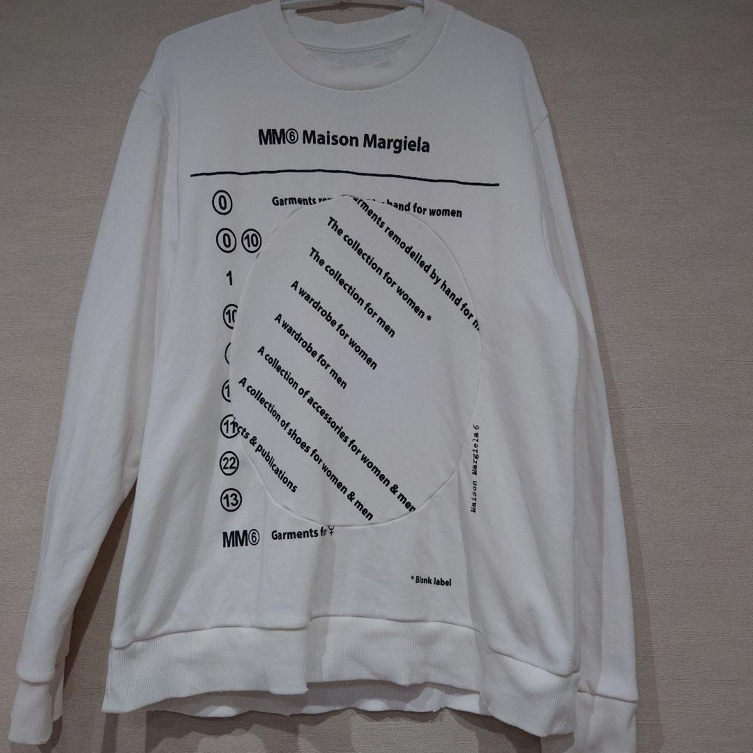 MM6 Maison Margiela ホワイトスウェット - メルカリ