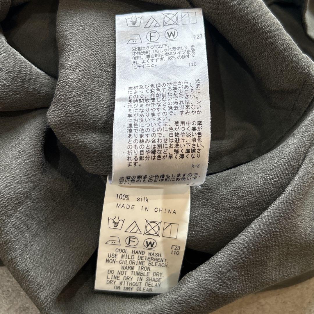 美品✨JOSEPH シルク100 五分袖 チュニック ラグラン オリーブ 36 美品✨JOSEPH シルク100 五分袖 チュニック ラグラン オリーブ