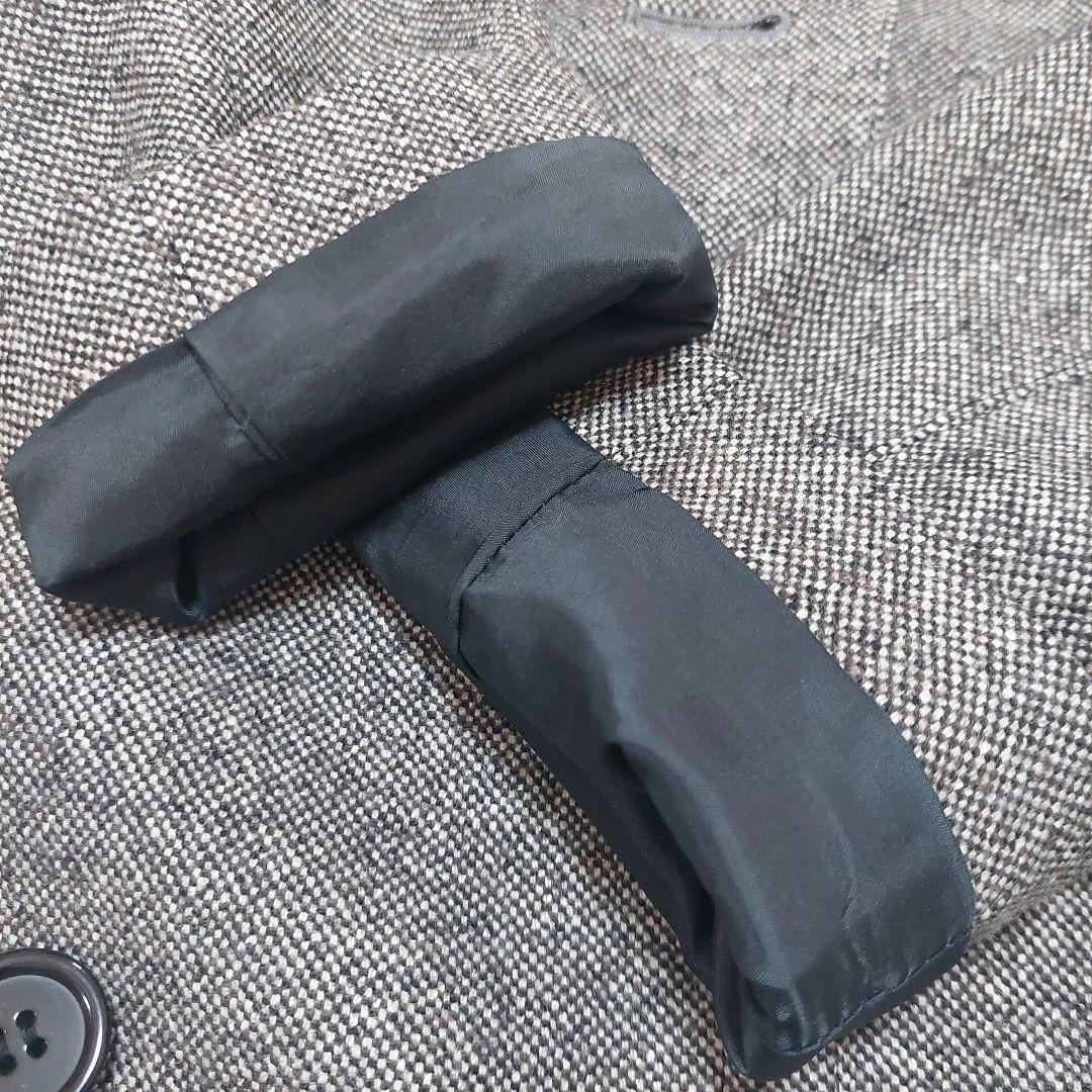美品 UNTITLED ウール シルク ツイード トレンチコート ベルト