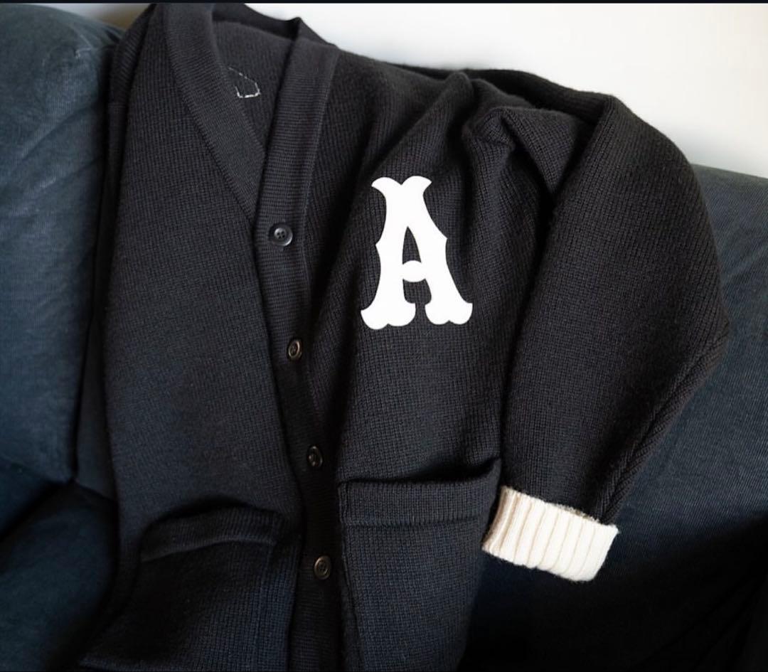 mission district A-22 LETTERED CARDIGAN