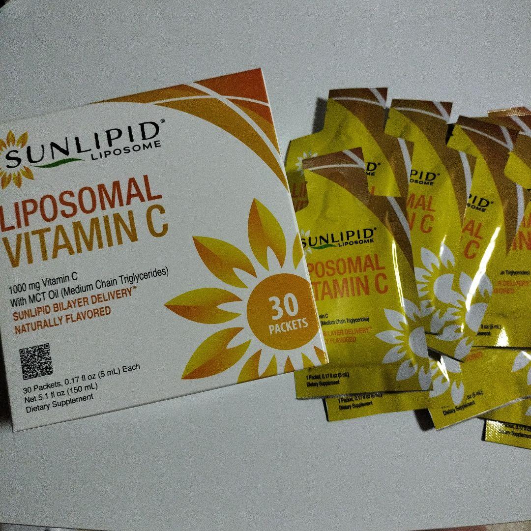 【新品・未開封】SUNLIPID サンリピッド　リポソームビタミンc 30包3箱 サンリピッド SunLipid リポソーム ビタミンC 30包 - メルカリ