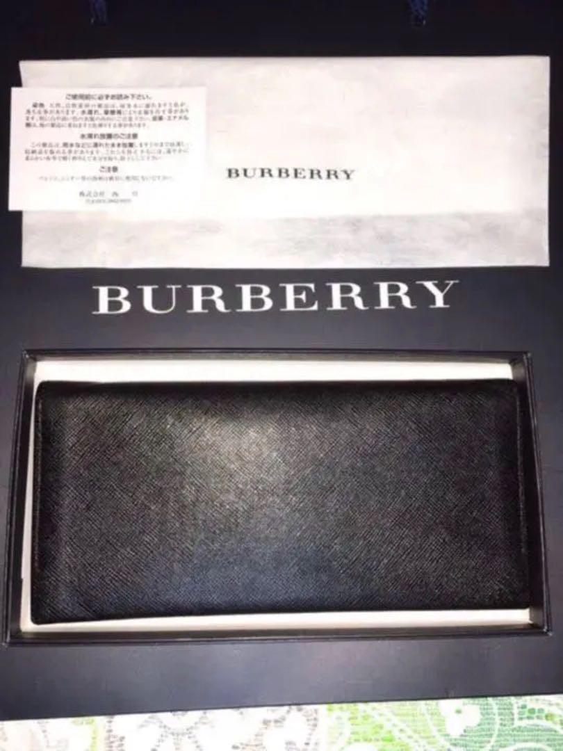 新品未使用　日本製　バーバリー　Burberry メンズ　長財布　財布　折り財布