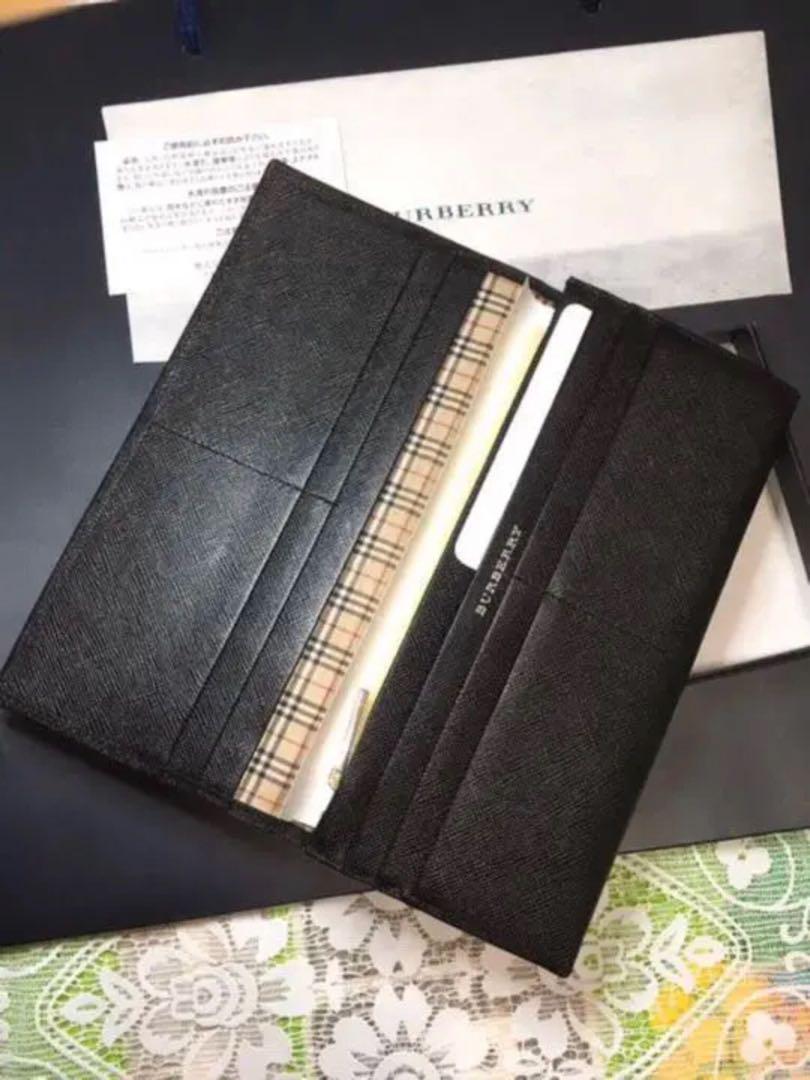 新品未使用　日本製　バーバリー　Burberry メンズ　長財布　財布　折り財布