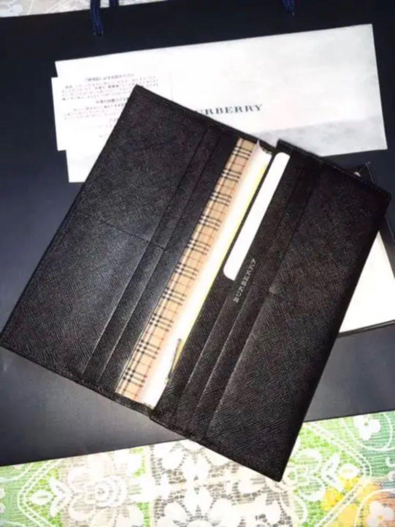 新品未使用　日本製　バーバリー　Burberry メンズ　長財布　財布　折り財布