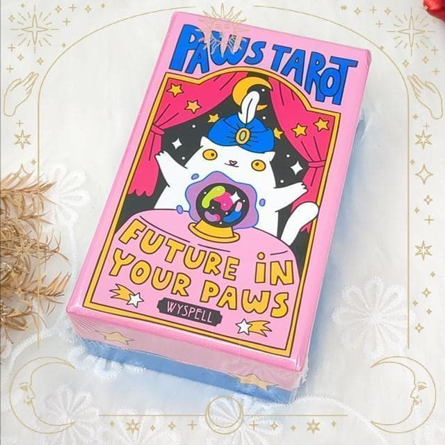 海外人気タロット✨金縁仕様✨可愛い猫たちが楽しく描かれたキャットタロットカード