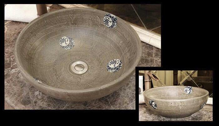 新品得価 洗面ボウルセット 洗面ボール 陶器 手水鉢 手洗器 手洗い鉢 洗面器 PrBdX-m32162723690 正規品限定SALE