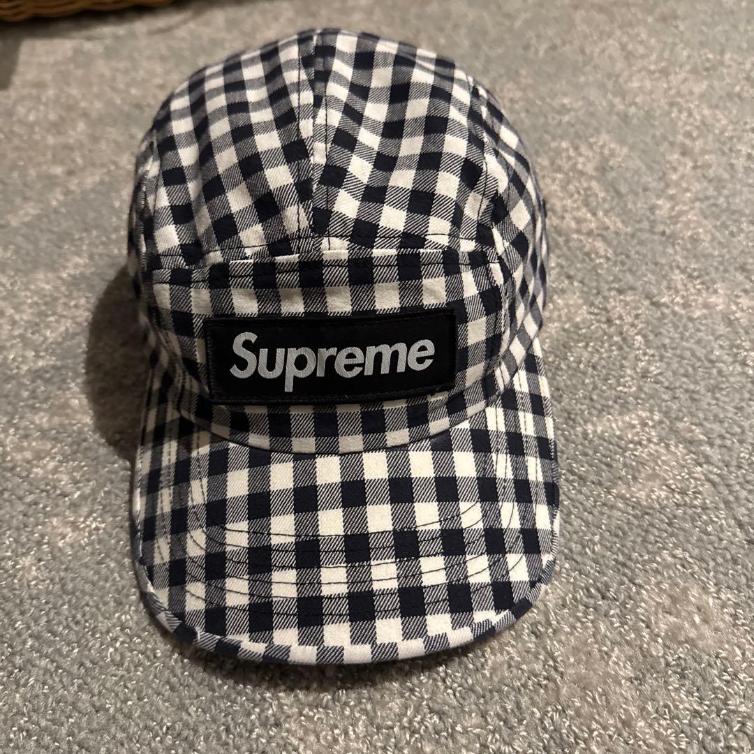 Supreme 23SS Gingham Camp Cap ギンガムチェック
