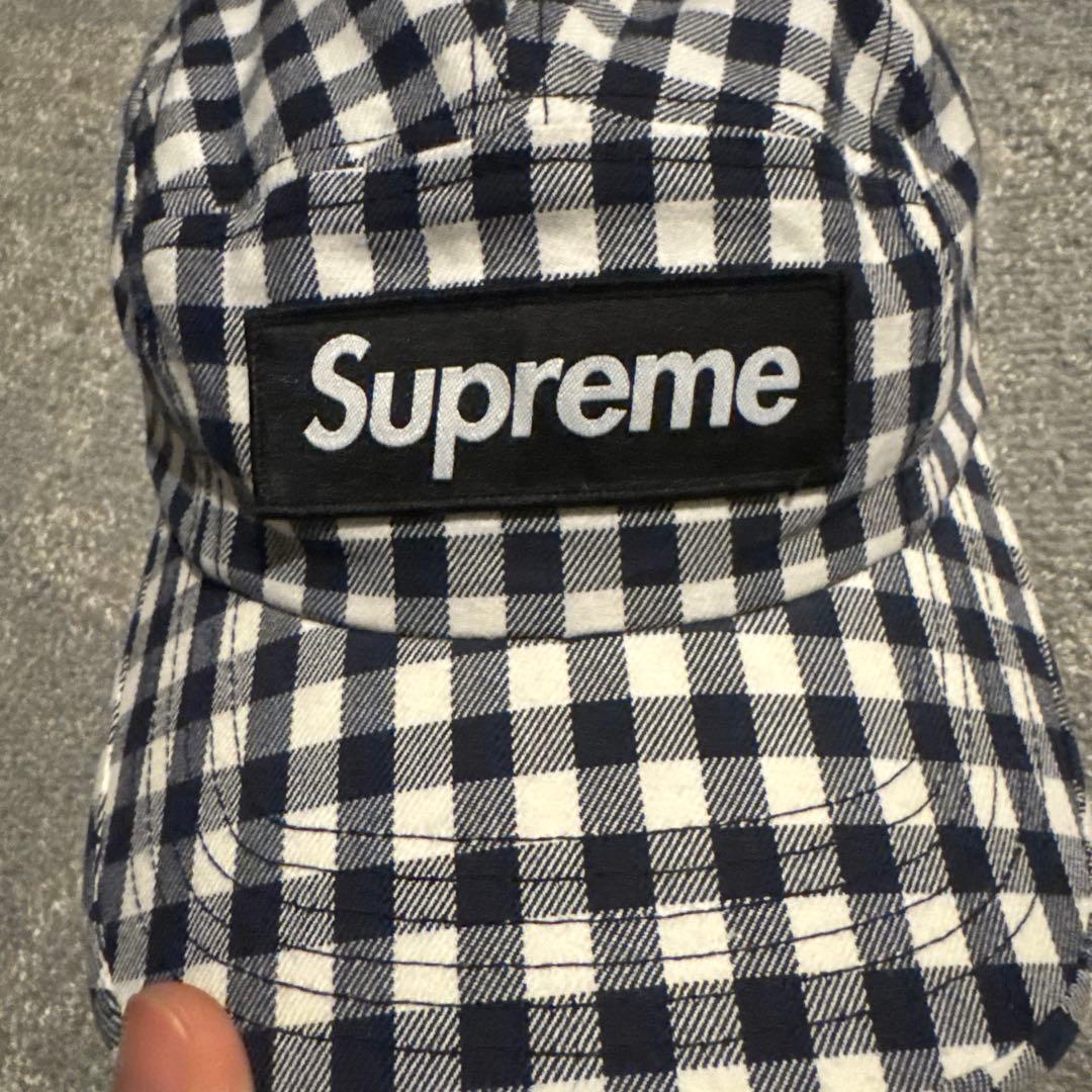 Supreme 23SS Gingham Camp Cap ギンガムチェック