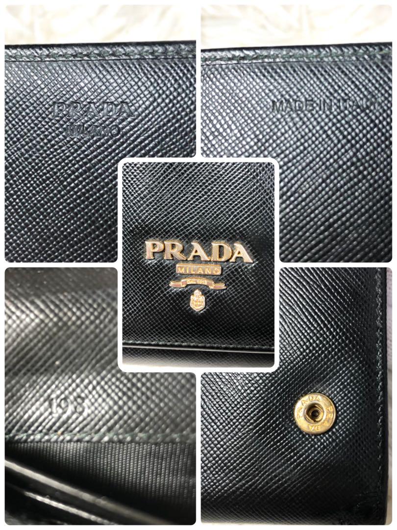 【PRADA✨】ブラック フラップ長財布 サフィアーノレザー ゴールドロゴ
