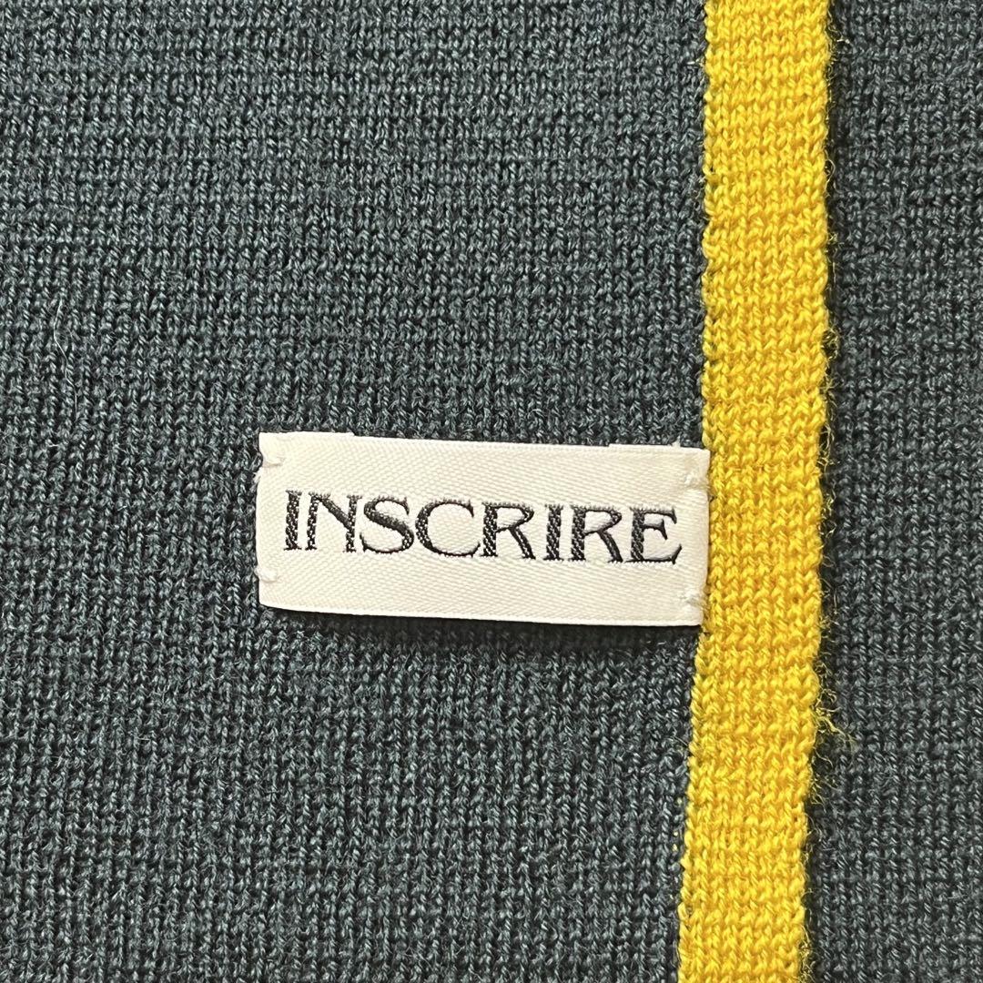 INSCRIRE カレッジストライプ 大判ストール ニットマフラー