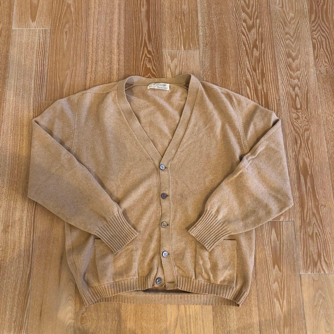 McGeorge カシミヤ カーディガン ベージュ 107cm 42L MC GEORGE