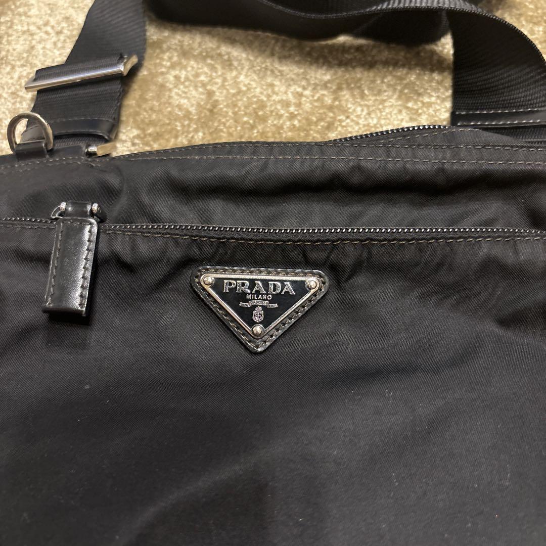 プラダ PRADA サコッシュ ブラック ナイロンショルダーバッグ