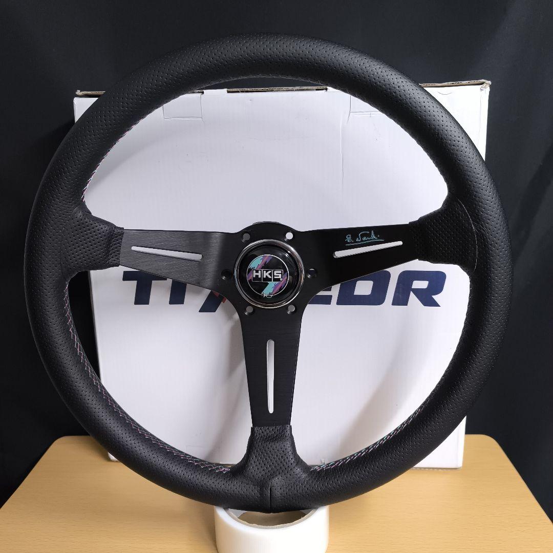 本格派ま！ HKSタイプ メルカリ - 350mmディープコーン ステアリングホイール パーツ