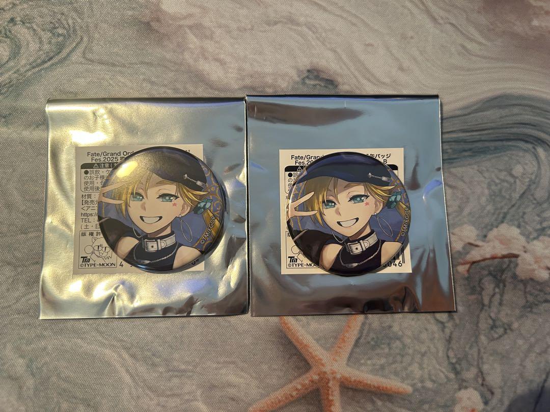 FGO 霊基召喚缶バッジ AGF CBC ジェロニモ FGO 霊基召喚缶バッジ AGF CBC フェルグス