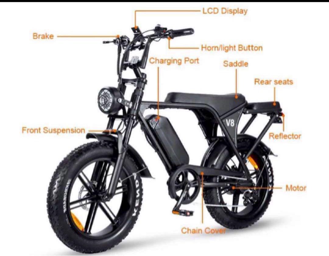 2025年最新版・SUPER73系】750w48v15ah電動アシスト自転車