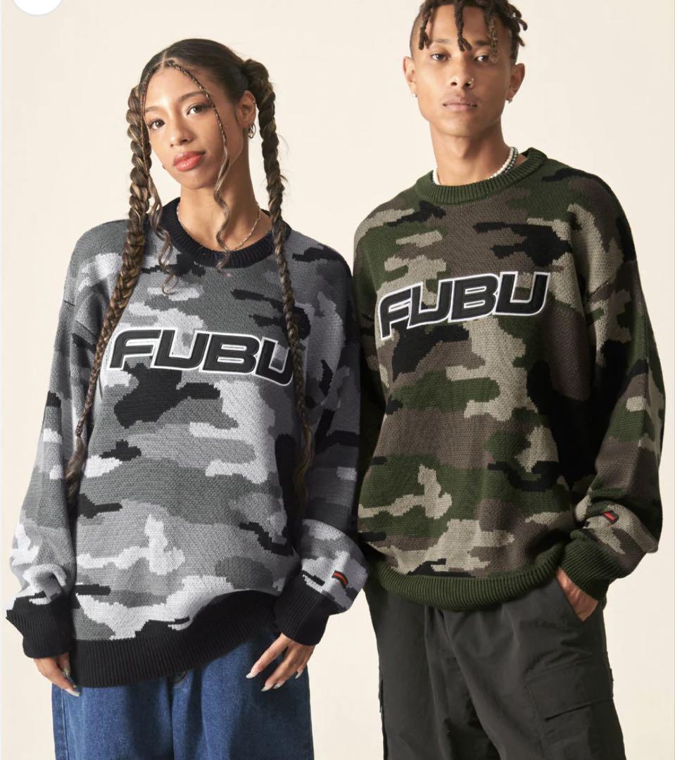 【感謝価格】 FUBU fubu カモニット トップス