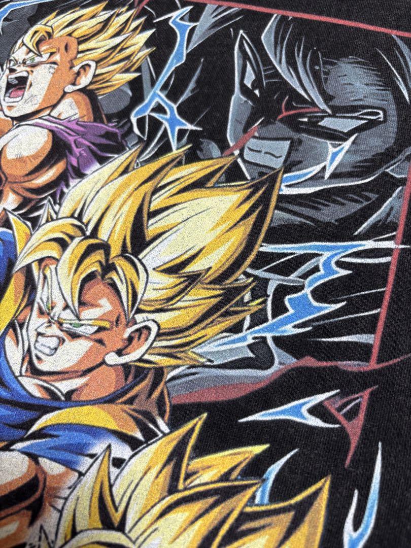 【ドラゴンボールZ】「親子かめはめ波」古着加工Tシャツ Lサイズ