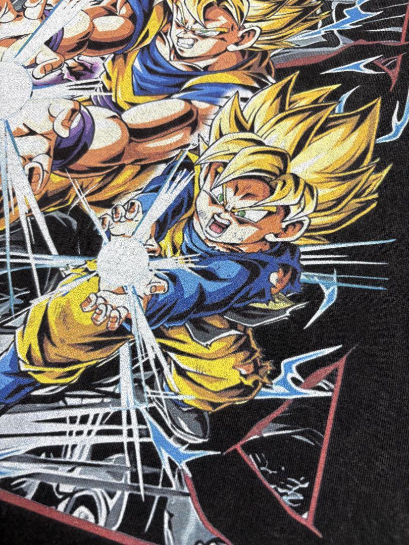 【ドラゴンボールZ】「親子かめはめ波」古着加工Tシャツ Lサイズ