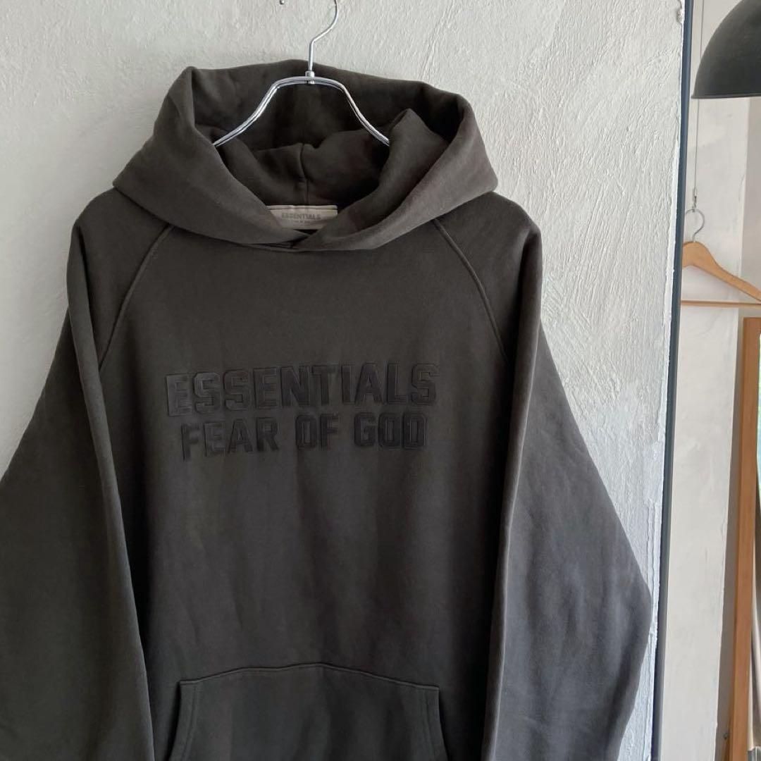 ESSENTIALS FEAR OF GODロゴ スウェットパーカー FOG