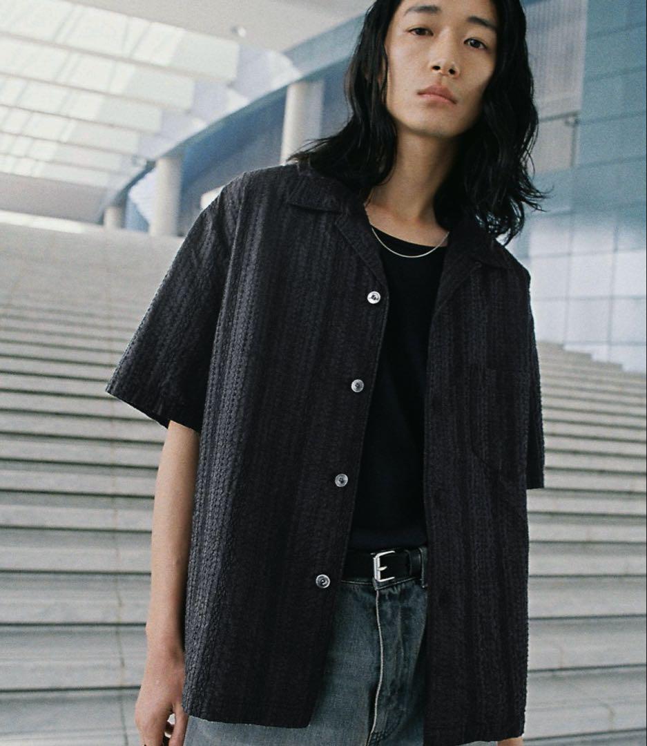 WYM EMBROIDERY SHEER WASHER SHIRT