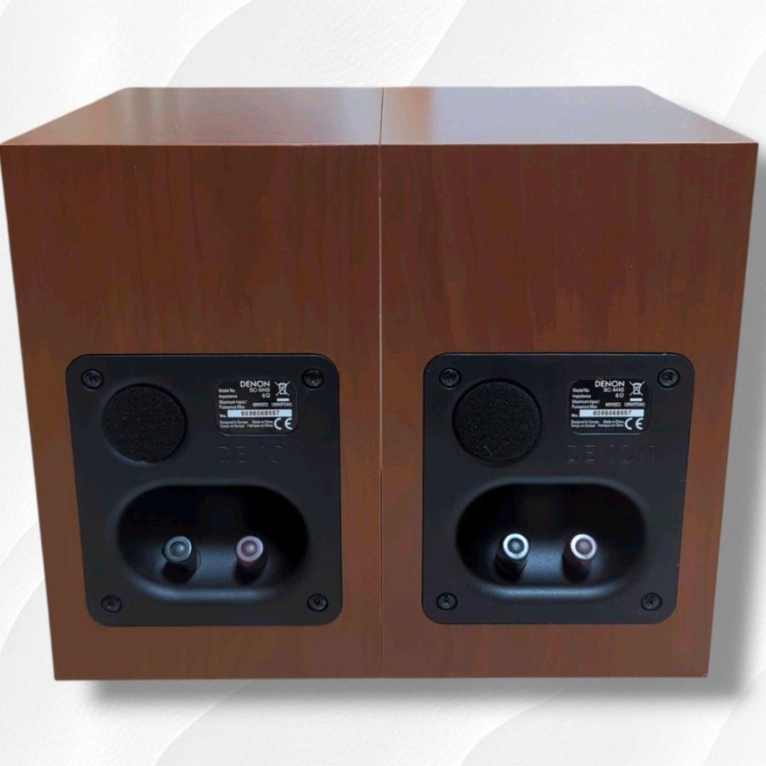 在庫処分セール 美品・ケーブル付】DENON SC-M40 ペアスピーカー ブックシェルフ スピーカー・ウーファー