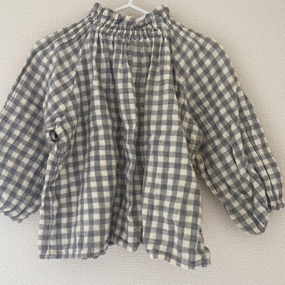 美品 soor ploom Imelda blouse 3y ギンガム
