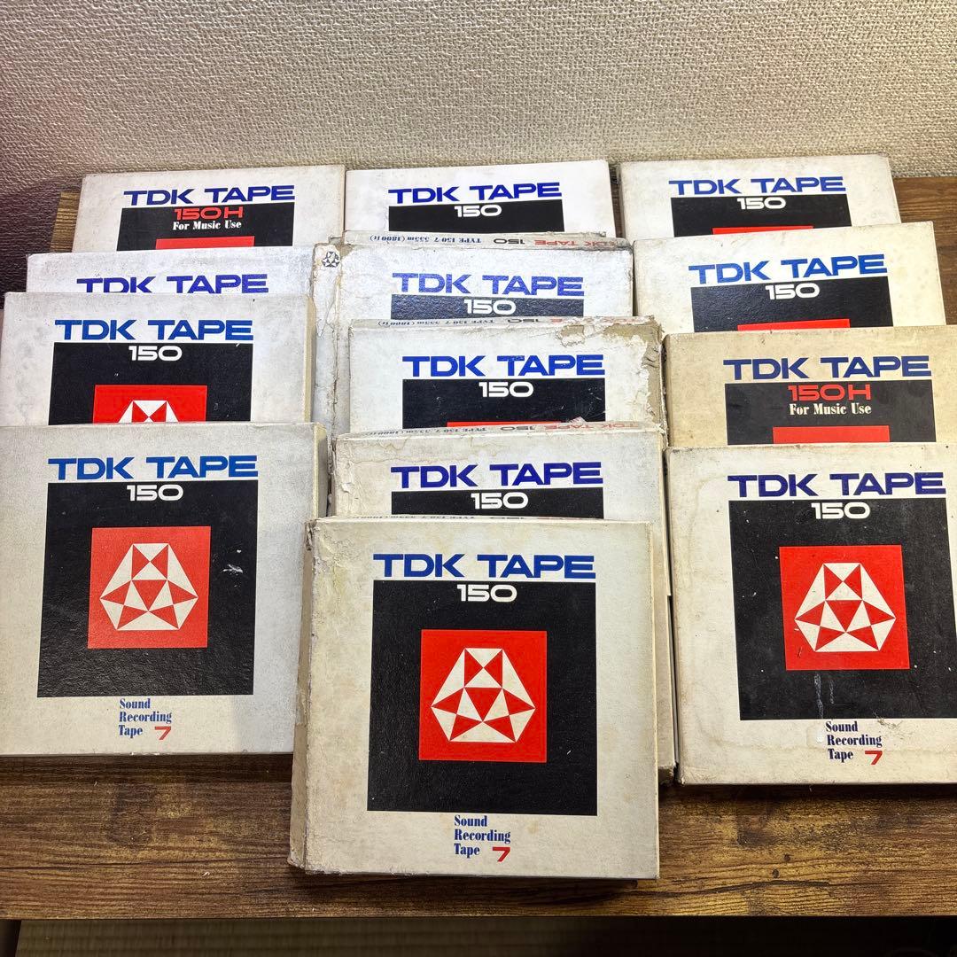 オープンリールテープ TDK Tape 150H tape7 370m まとめて