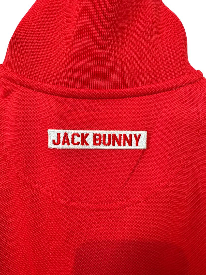 ジャックバニー JACK BUNNY メンズ ゴルフ ポロシャツ Mサイズ 赤