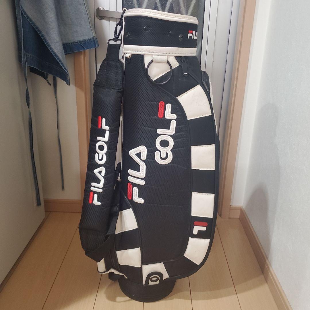 FILA GOLF キャディバッグ ブラック・ホワイト送料無料/美品 FILA GOLF キャディバッグ ブラック/ホワイト - メルカリ