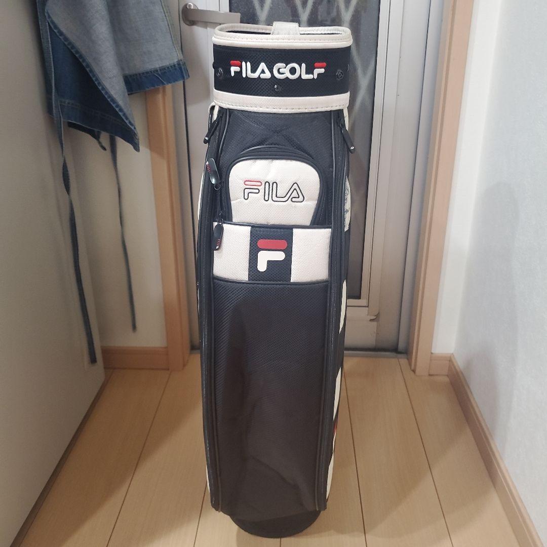 FILA GOLF キャディバッグ ブラック・ホワイト送料無料/美品 FILA GOLF キャディバッグ ブラック/ホワイト - メルカリ