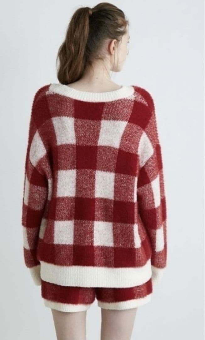 ジェラートピケ gelatopique ギンガムチェック ルームウェア セット