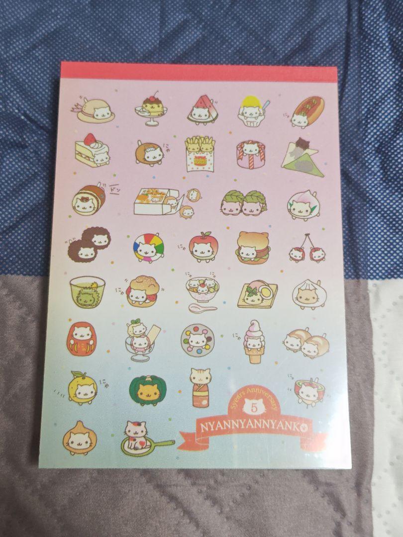 にゃんにゃんにゃんこ 5周年アニバーサリー　メモ帳　他 にゃんにゃんにゃんこ 5周年アニバーサリーメモ帳他