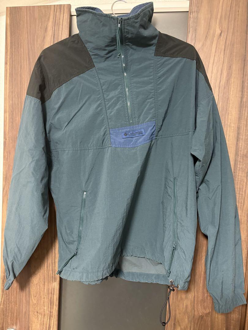 00s Columbia ハーフジップ ナイロンジャケット 好配色 y2k 古着