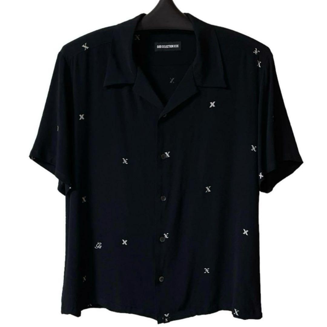 GOD SELECTION XXX オープンカラーシャツ レーヨン BLK M GOD SELECTION XXX オープンカラーシャツ レーヨン BLK M