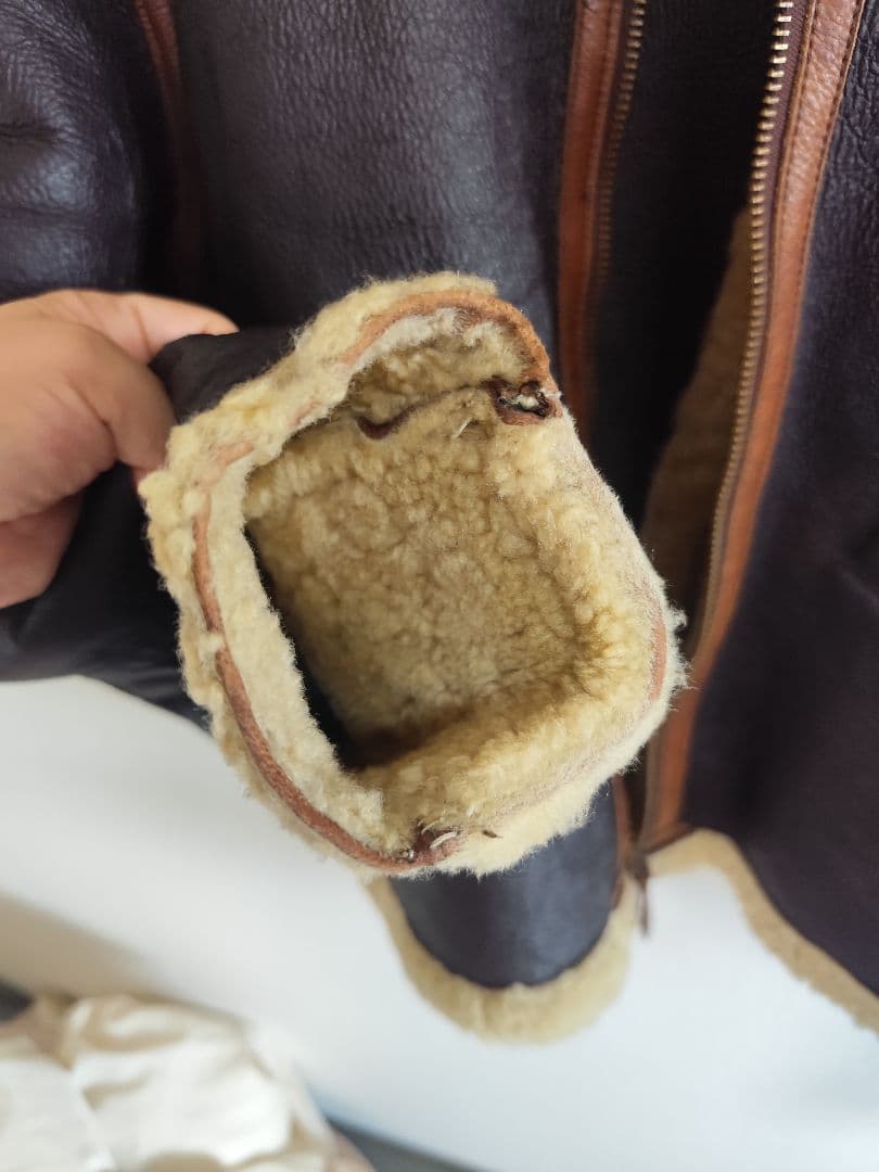 D-1ムートンレザージャケットM