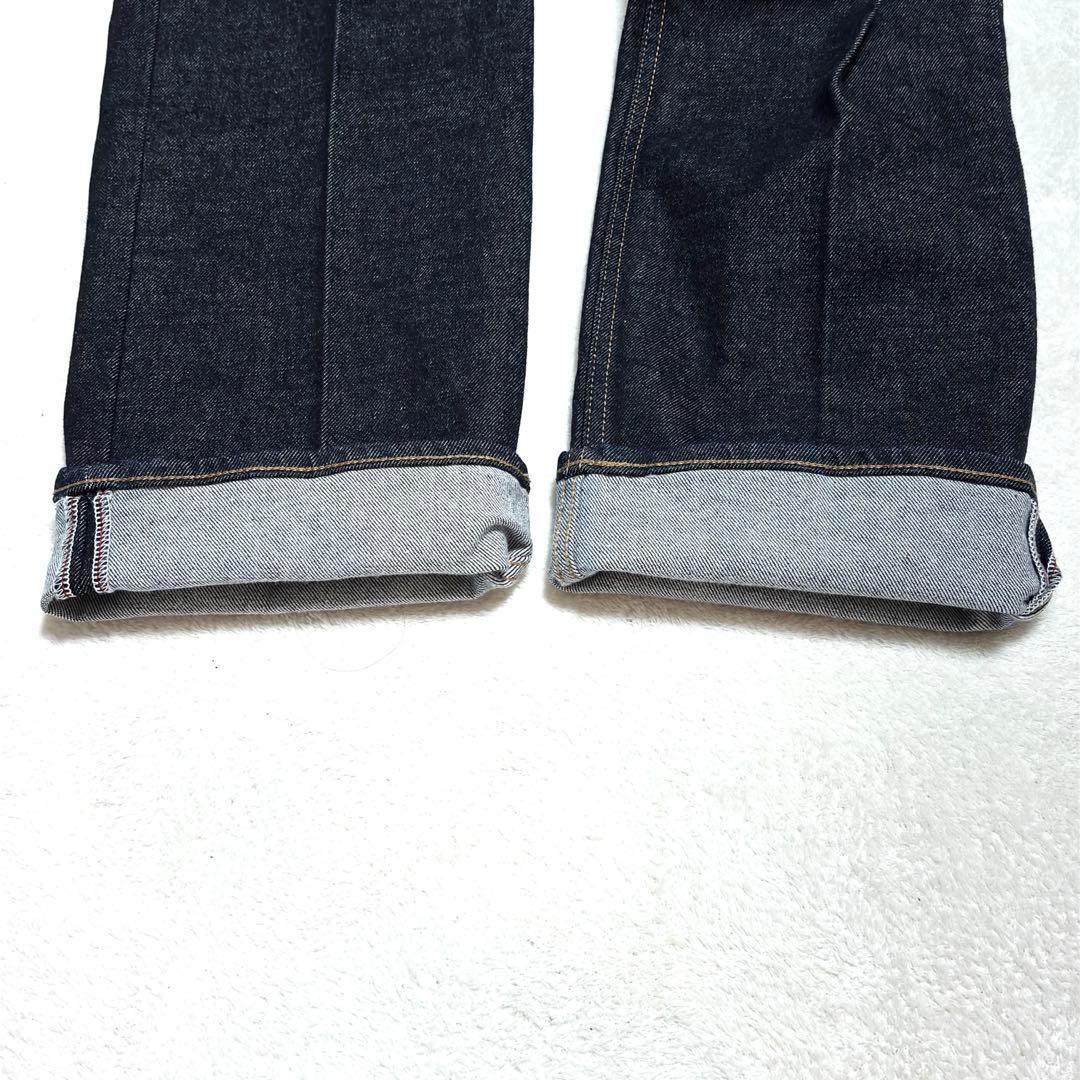 美品 マウジー MVS センタープレス ストレート デニム 26 MOUSSY