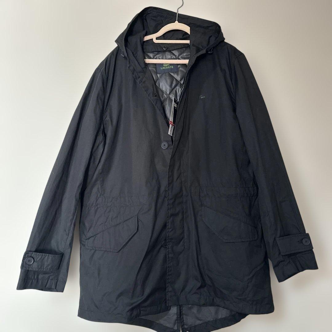 未使用　ラコステ　ジャンパー　ジャケット　コート　パーカー　DIAPLEX 黒