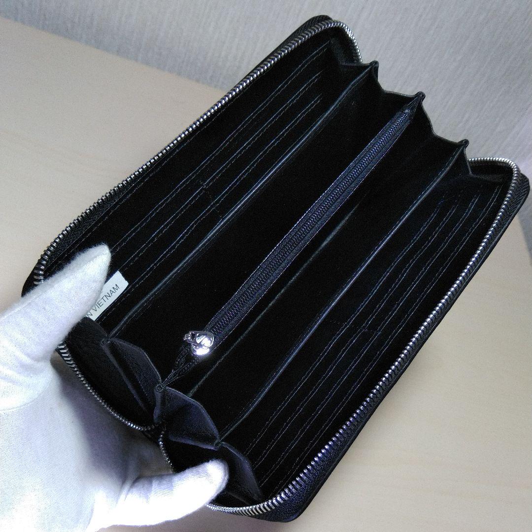 クロコダイル鰐革 パッチワーク ラウンドファスナー長財布 カラフル040832P